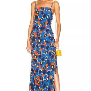 Staud Parrot ruched colorful maxi dress - 6 - NWOT